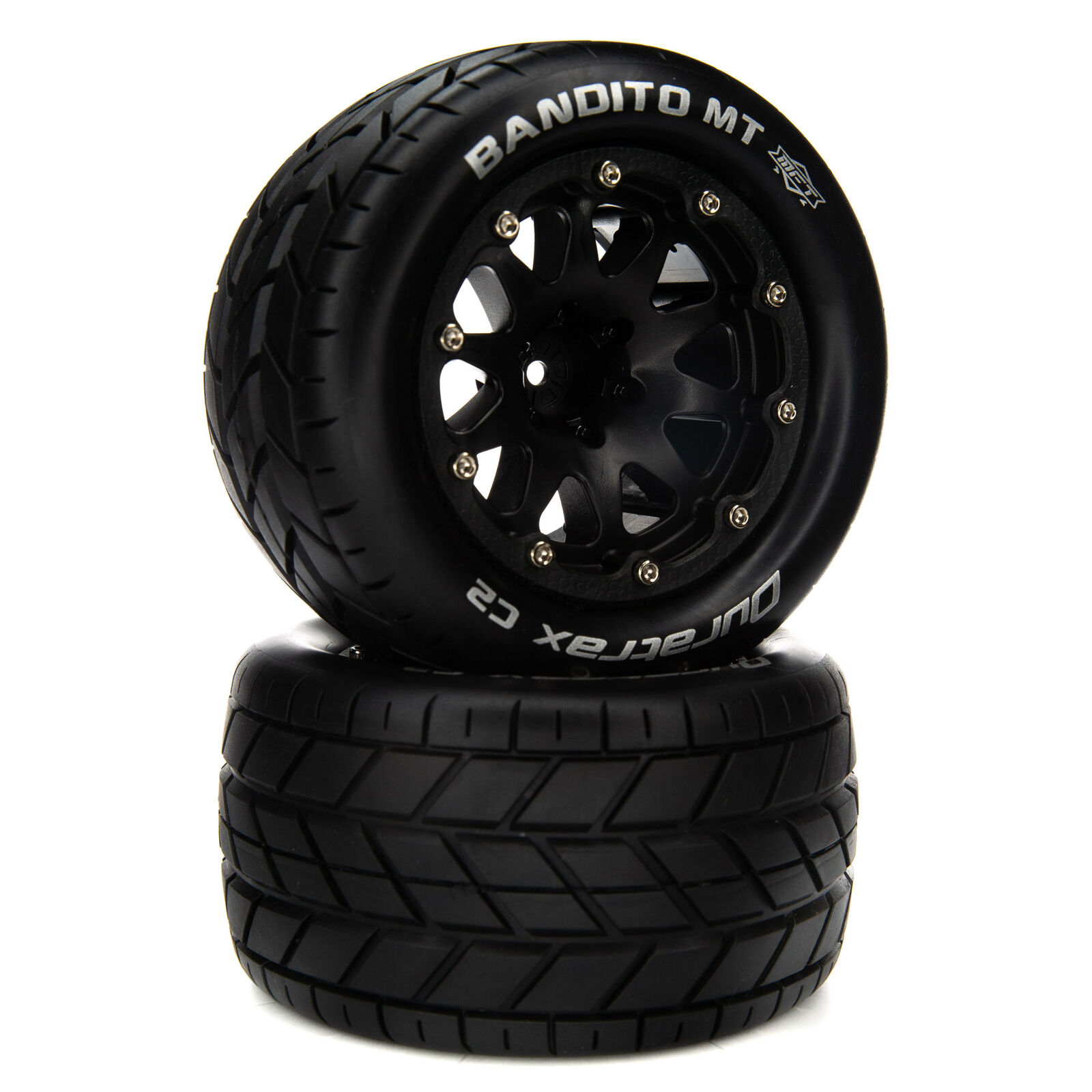 Bandito MT Belted 2.8" Mounted Front/Rear Tires, 14mm Black (2)