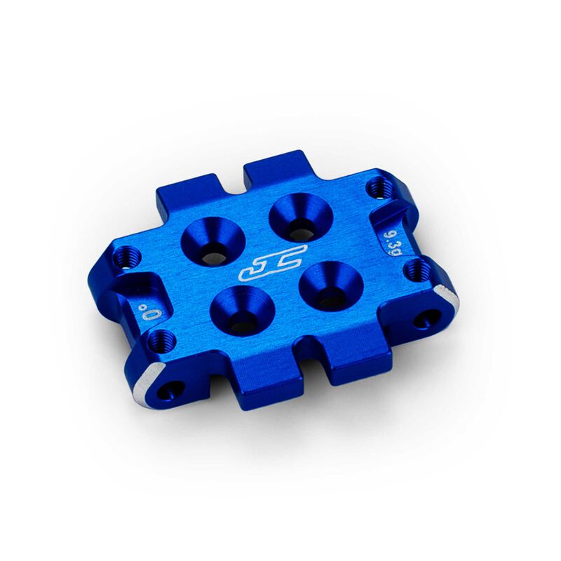 Aluminum 0 Degree Front Bulkhead, 1/10 Team Associated RC10B7, Burnt Blue