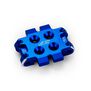 Aluminum 0 Degree Front Bulkhead, 1/10 Team Associated RC10B7, Burnt Blue