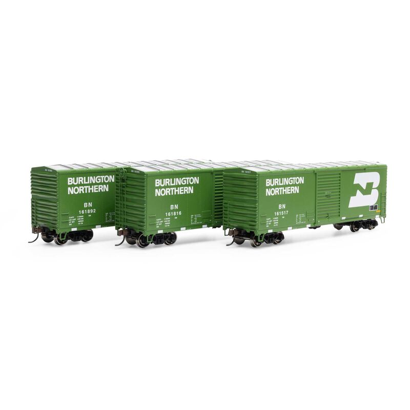 HO 40' Modern Box Car, BN #161517 / #161816 / #161892 (3)