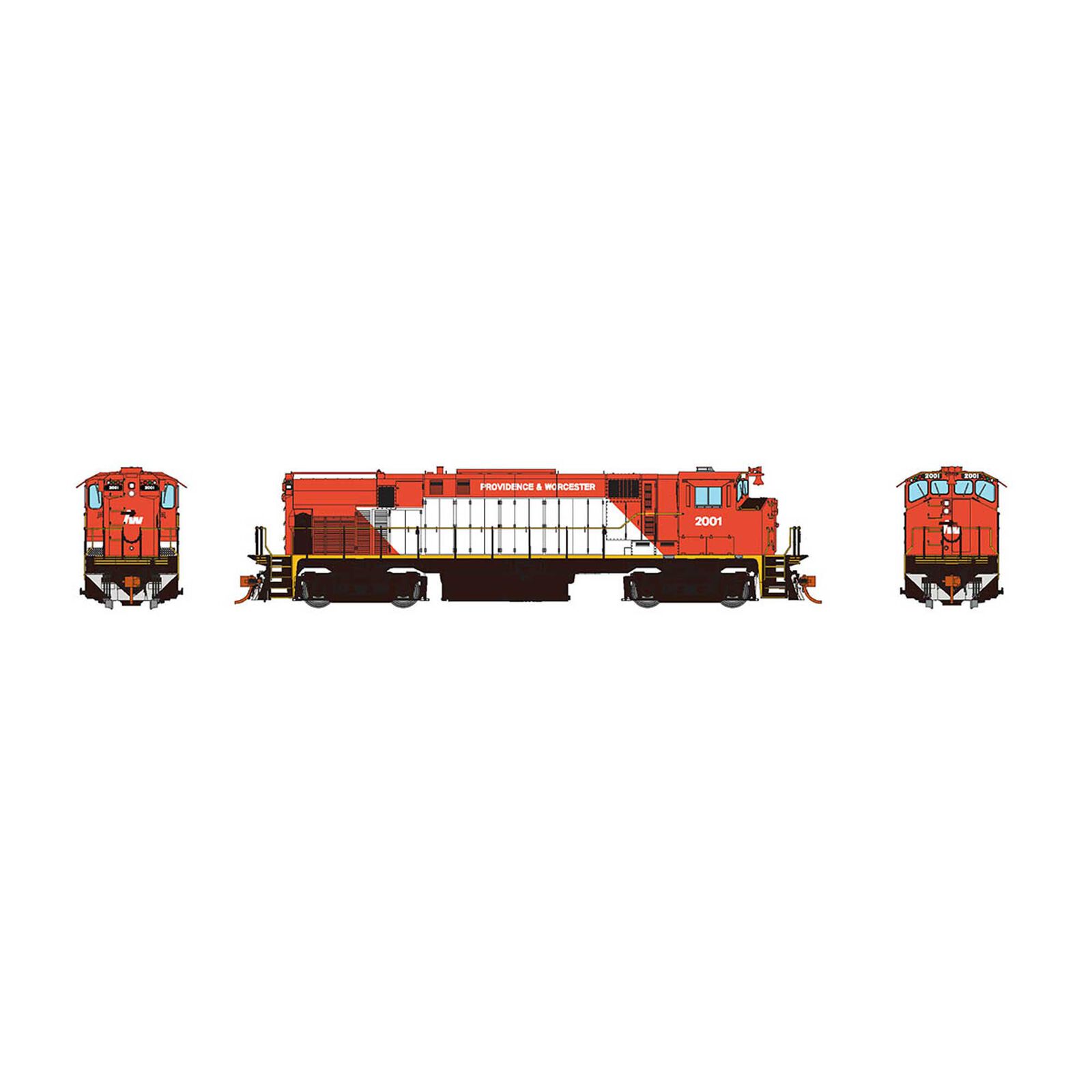 HO M-420 DCC Locomotive with Sound P&W As Delivered #2001