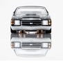 HO 1972 Chevy Chevelle S S454 Mega G+ Slot Car, Silver & Black