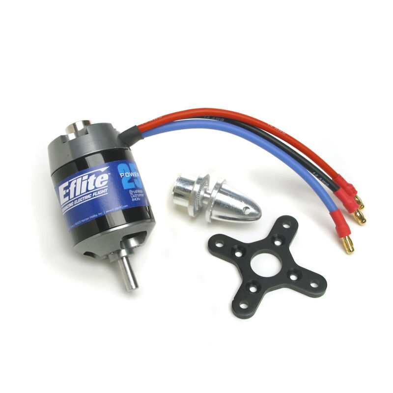 Power 25 Brushless Outrunner Motor, 870Kv, 3.5mm Bullet