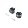 Hex Set Rear Axle, Aluminum: Mini-T 2.0, Mini-B