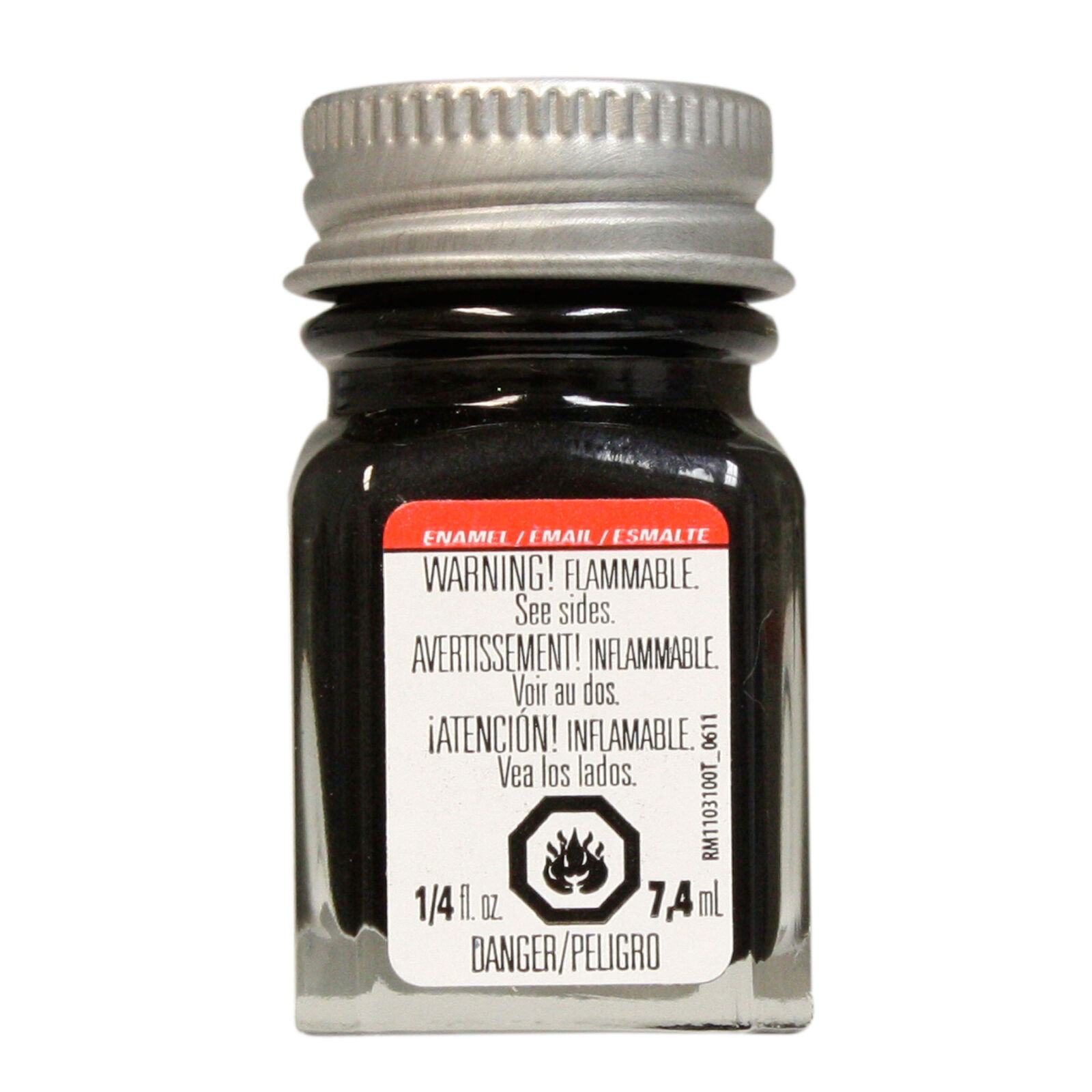 Enamel 1/4 oz Black Metallic