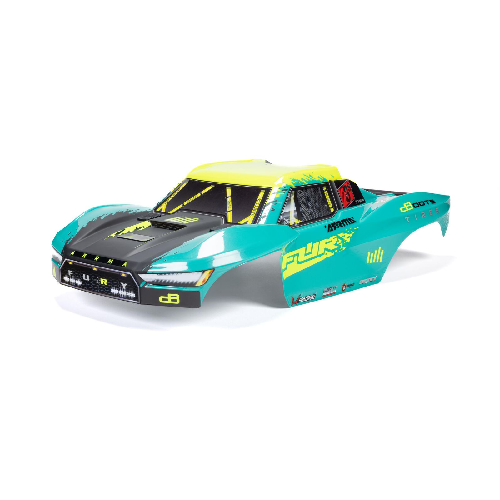 1/10 FURY Painted Decaled Trimmed Body Set, Green
