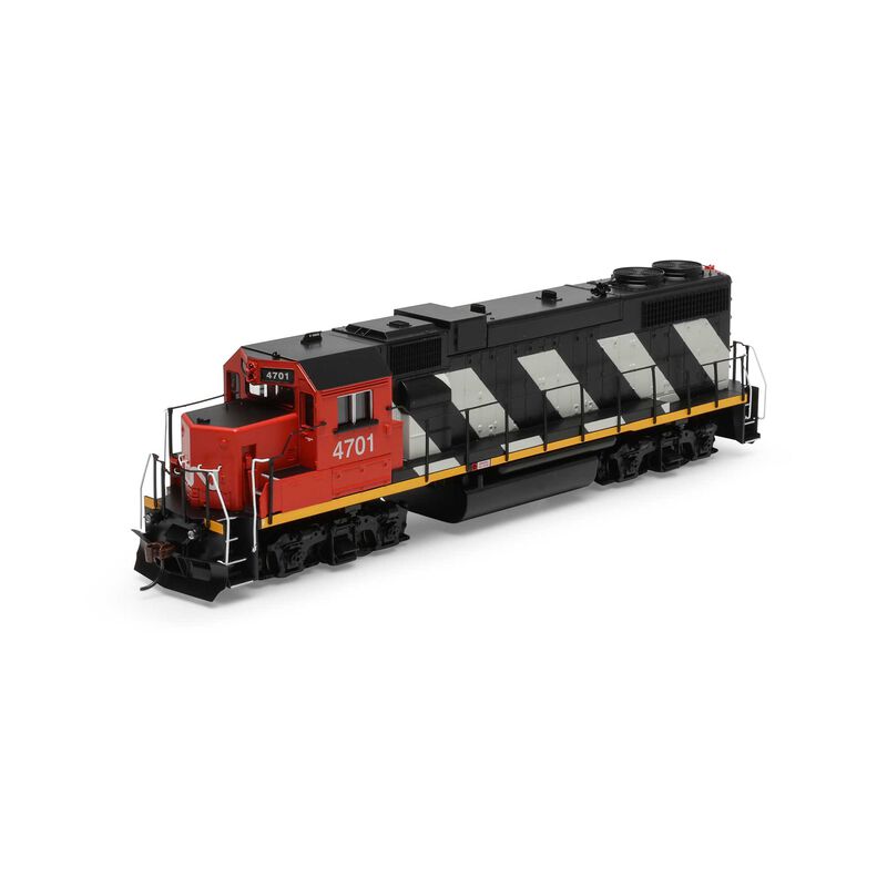 HO GP38-2 Locomotive, Sound-Ready with Speaker, CN #4701