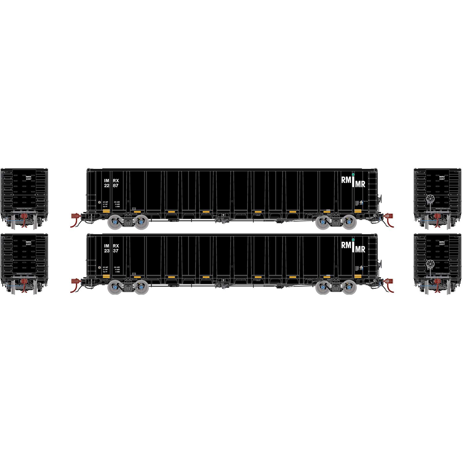 HO NSC 6000 Gondola with Load, IMRX #2287, 2337 (2)