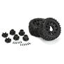1/10 Trencher LP F/R 2.8" MT Tires Mounted 12mm/14mm Black Raid (2)