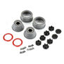 1/10 Raid Bead-Loc F/R 2.2"/3.0" 12 & 14mm SC Wheels (2) Red/Gray