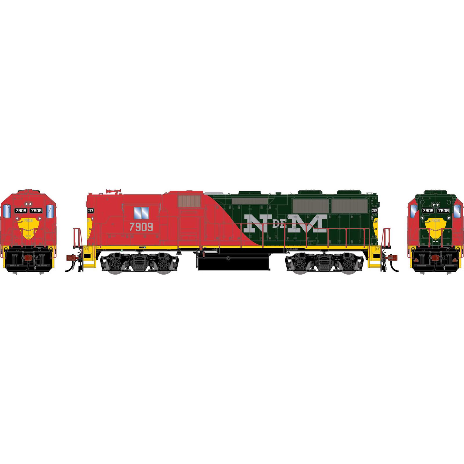 HO GEN GP49 Locomotive w/DCC & Sound, Legendary Liveries NDEM #7909