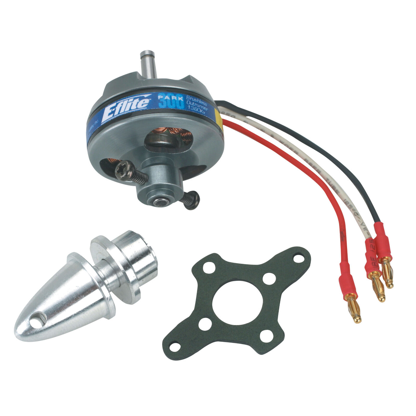 Park 300 Brushless Outrunner Motor, 1380Kv: 2mm Bullet