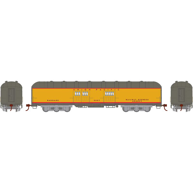 HO RTR Arch Roof Baggage, UP #3007