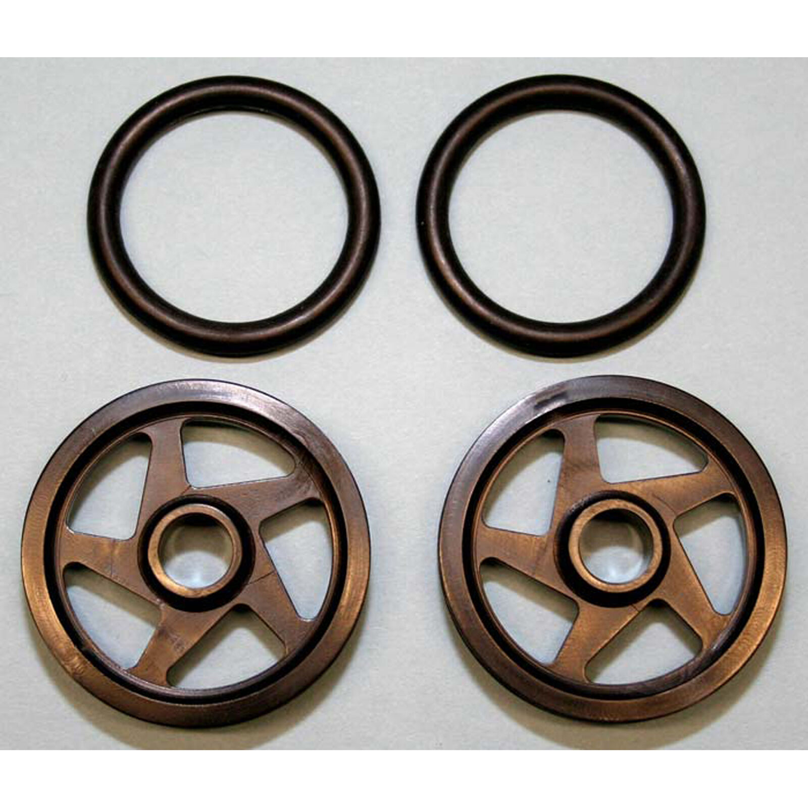 O-Ring Wheels, 1.5" Black (2)