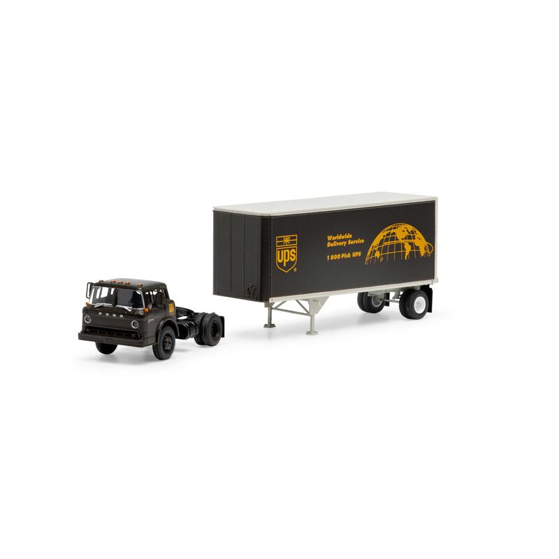 HO RTR Ford C/28' Trailer, UPS