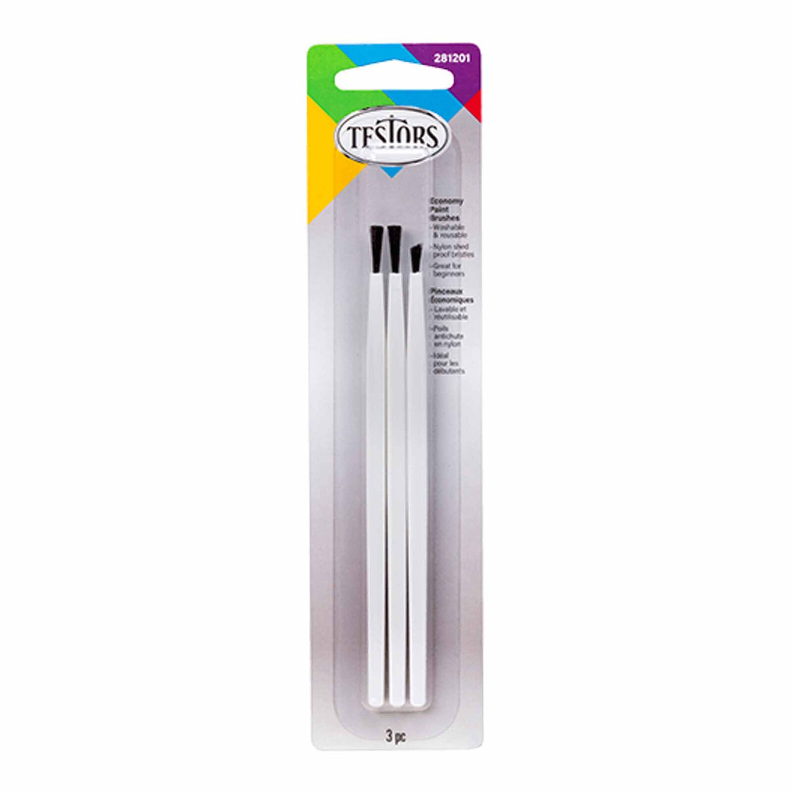 3 Piece Economy Assorted Brush Set