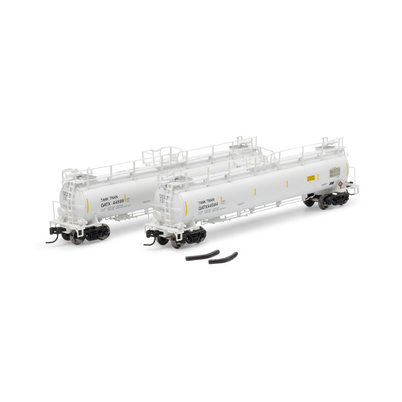 N TankTrain Intermediate, GATX White #44594/44599 (2)