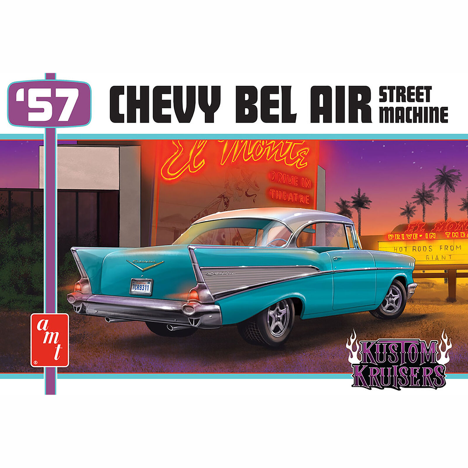 1/25 1957 Chevy Bel Air Street Machine Model Kit