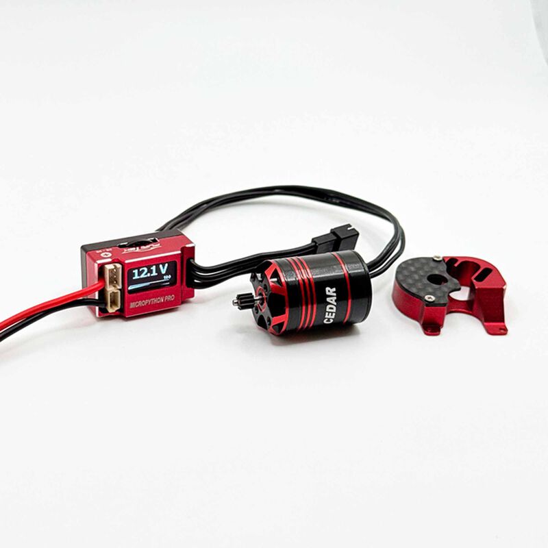 ShadowCore Power System: MicroPython Pro ESC & Cedar 1825 Brushless Motor, 1/24 Axial SCX24