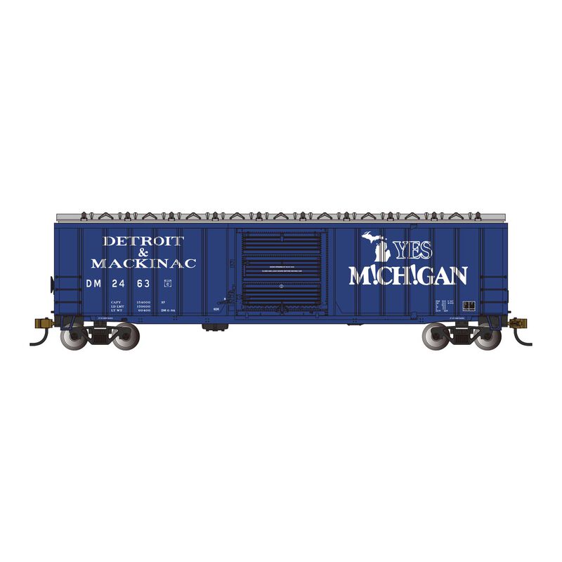 N 50'6" ACF Outside Braced Box Car - Detroit & Mackinac #2463