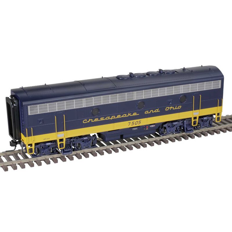 O 2-Rail Unpowered Locomotive, Chesapeake & Ohio #7505