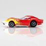 HO 1970 Chevy Corvette Mega G+ Slot Car, Red & Yellow Wildfire