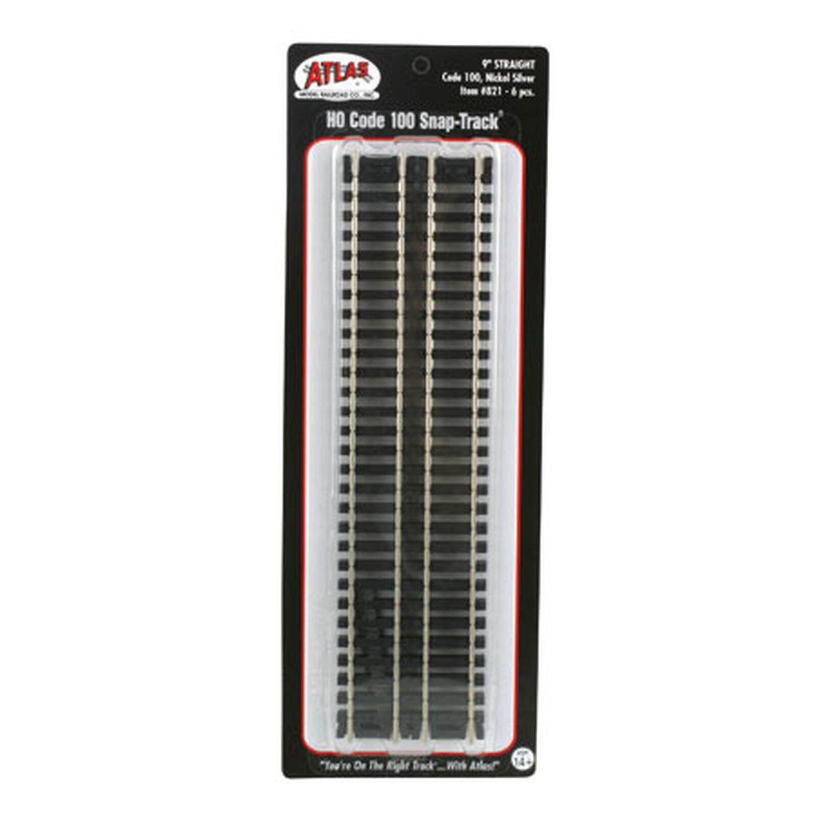 HO Code 100 9" Straight (6)