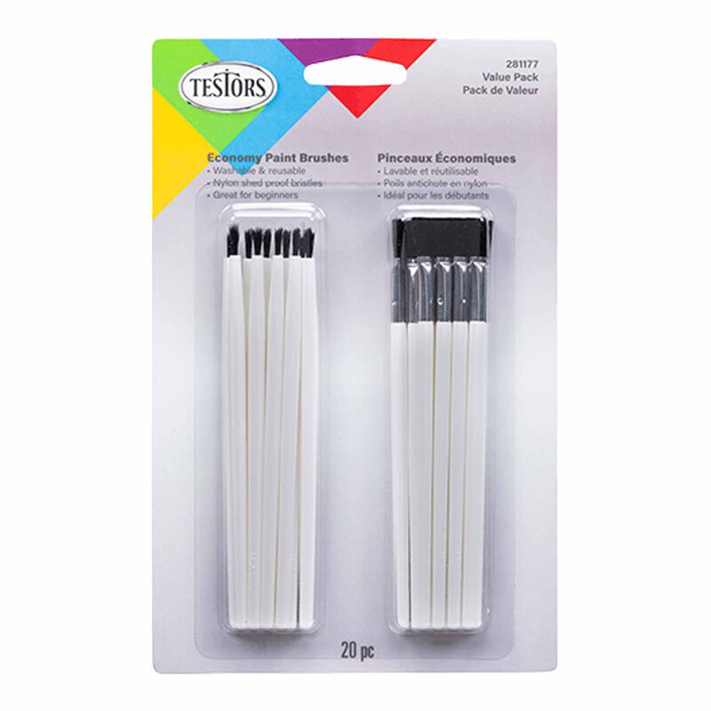 3 Piece Economy Assorted Brush Set