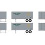 HO 25' Trailers, RACZ #206822, #206835 (2)