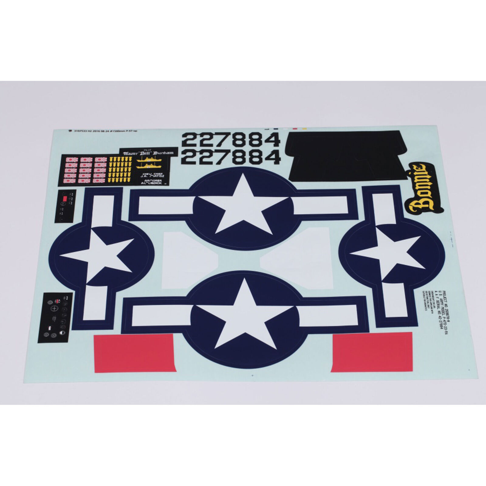 Decal Sheet: P-47, 1500mm