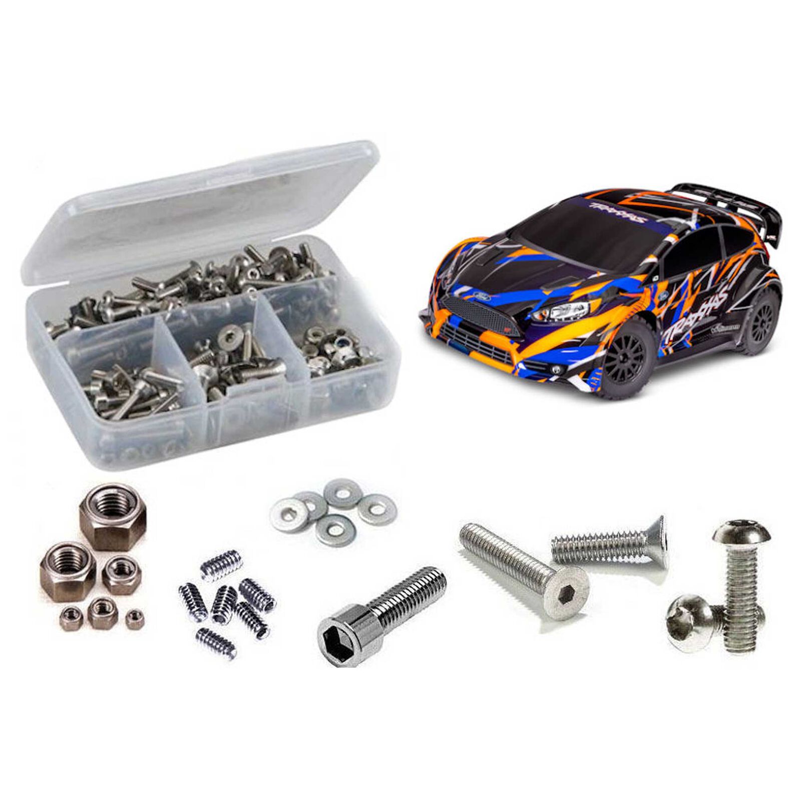 Traxxas Traxxas Ford Fiesta ST Rally VXL (#74276-4) Stainless Steel Screw Kit