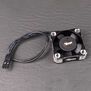 Fan 30x30x10 Hiflow Black / Silver, 2pin 180mm