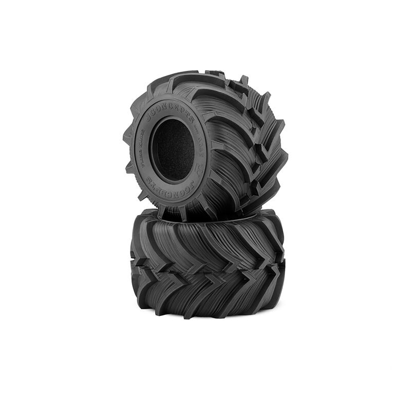 1/8 Fling Kings Monster Truck Tires with Inserts, Gold Compound (2)