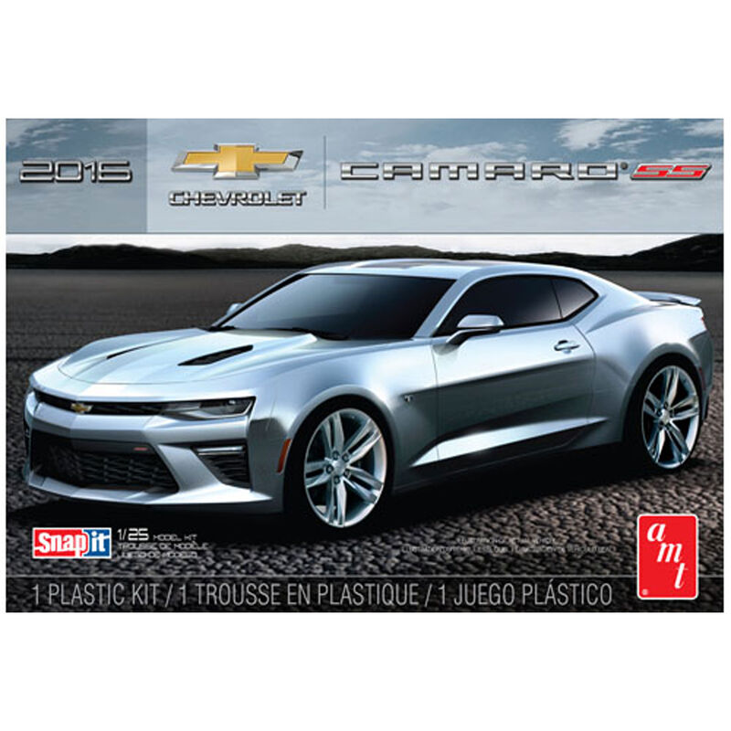 1/25 Black 2016 Chevy Camaro SS Snap Kit Model Kit