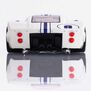 HO Ford GT40 Mk.IV #9 Mega G+ Slot Car, White