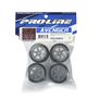 1/12 Avenger Tire Mounted on Overdrive Gray Wheel 8mm Hex (4): Losi Race Car