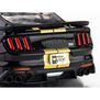 HO Ford Mustang GT500H Mega G+ Slot Car, Black & Gold