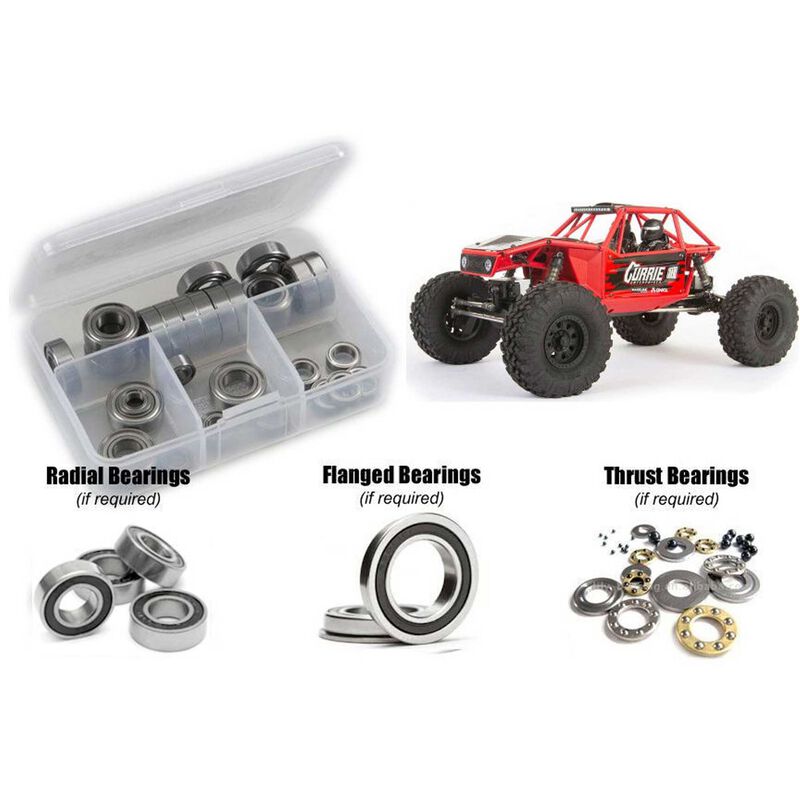 Rubber Shielded Bearing Kit, 1/10 Axial Capra 4WS Unlimited