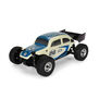 Class 1 VW Bug Blue Race Body Conversion Kit and Flat Iron M/T Tires Mounted 12mm Chrome Diablo (4) for ARRMA TYPHON GROM