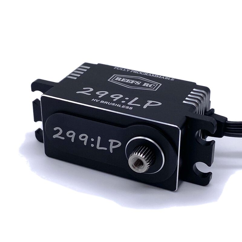 299:LP Low Profile Digital Metal Gear Waterproof Programmable Servo, Black