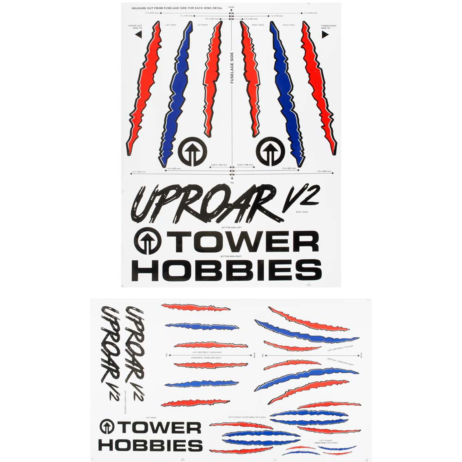 Decal Uproar V2 GP EP ARF