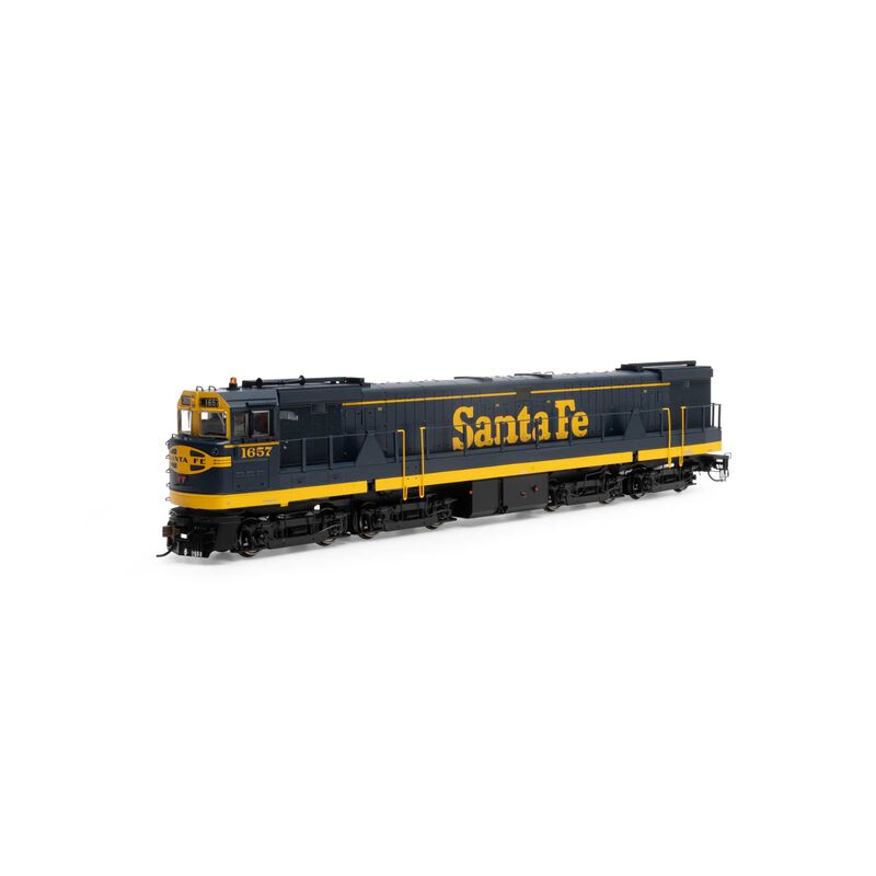 HO U50 Locomotive with DCC & Sound, SF #1657