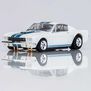 HO 1965 Ford Shelby GT350 Mega G+ Slot Car, White & Blue