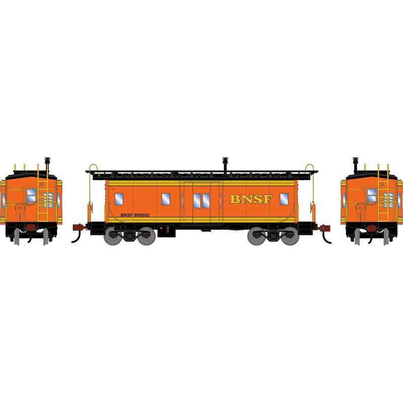 HO ATH Bay Window Caboose, Legendary Liveries BNSF #999502