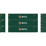 HO 45' Containers, MOEU #030080 6/030095 6/030124 8 (3)