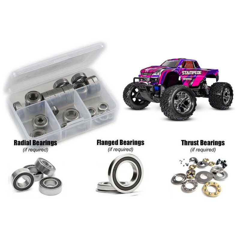 Rubber Shielded Bearing Kit, 1/10 Traxxas Stampede XL5
