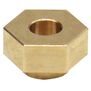 Brass Stock Wheels Hub, 7mm Hex: SCX24
