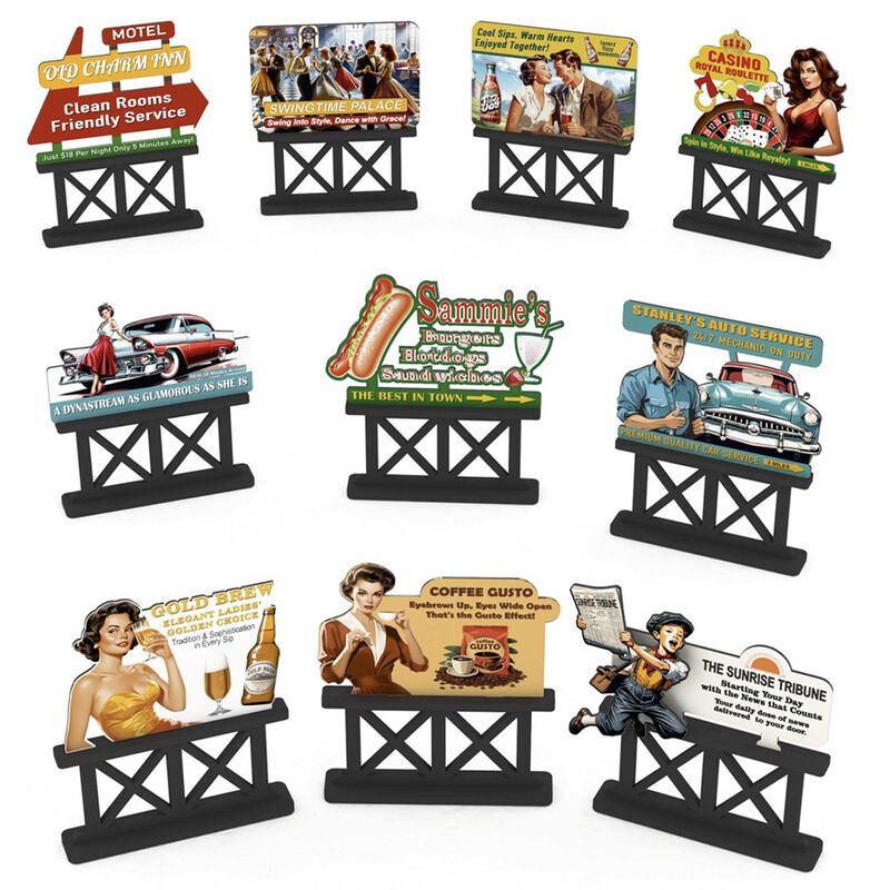 50'S BILLBOARDS (10/PK)