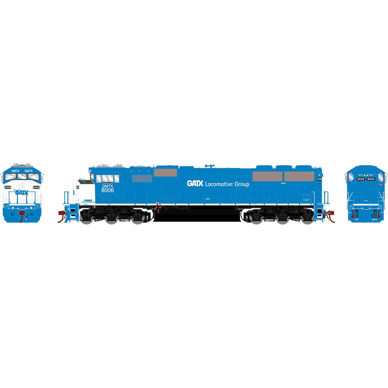 HO GEN SD60M Tri-Clops Locomotive w/DCC & Sound, Legendary Liveries GMTX #8006