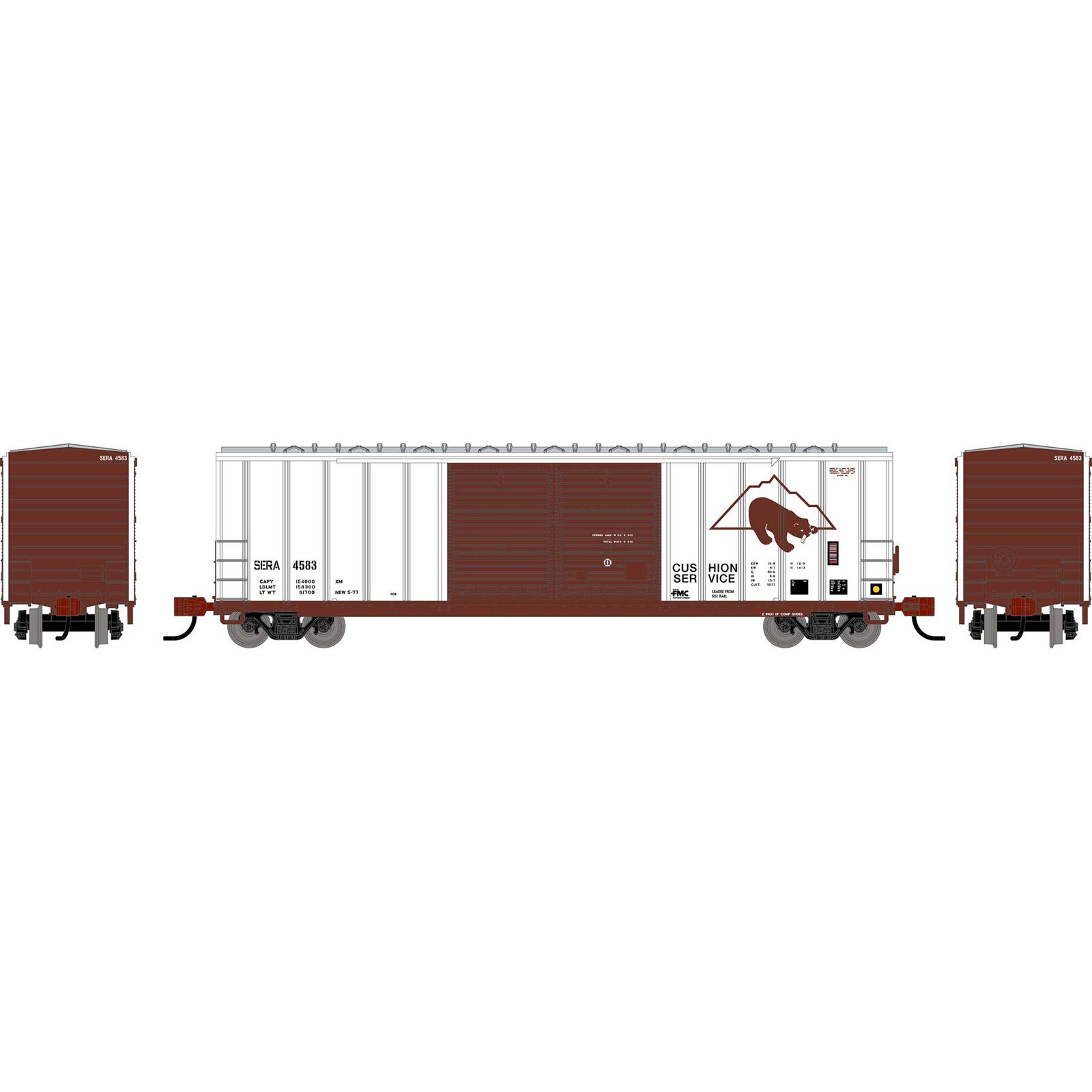 N ATH 50' FMC Centered Double Door Box Car, SERA #4583